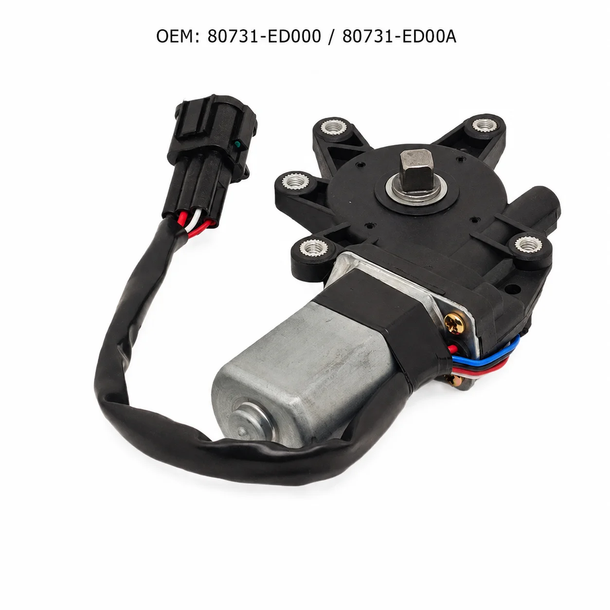 6 Pins Front Left LH Power Window Regulator Motor for Nissan Tiida Versa Latio 2005-2012 Replace 80731-ED000 80731-ED00A 742-498