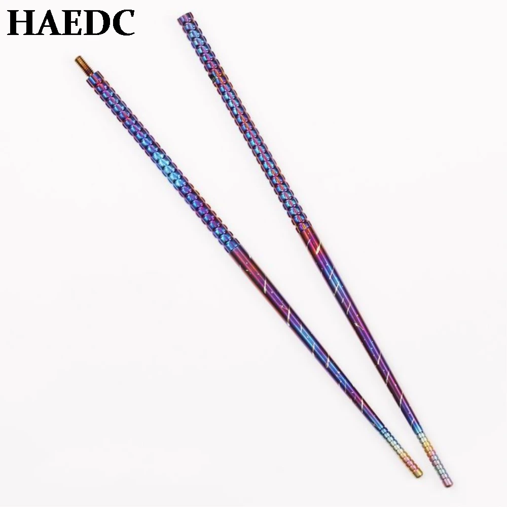 

Titanium Alloy Outdoor Chopsticks A Self-defense Combination Chopsticks Quick Release Tools