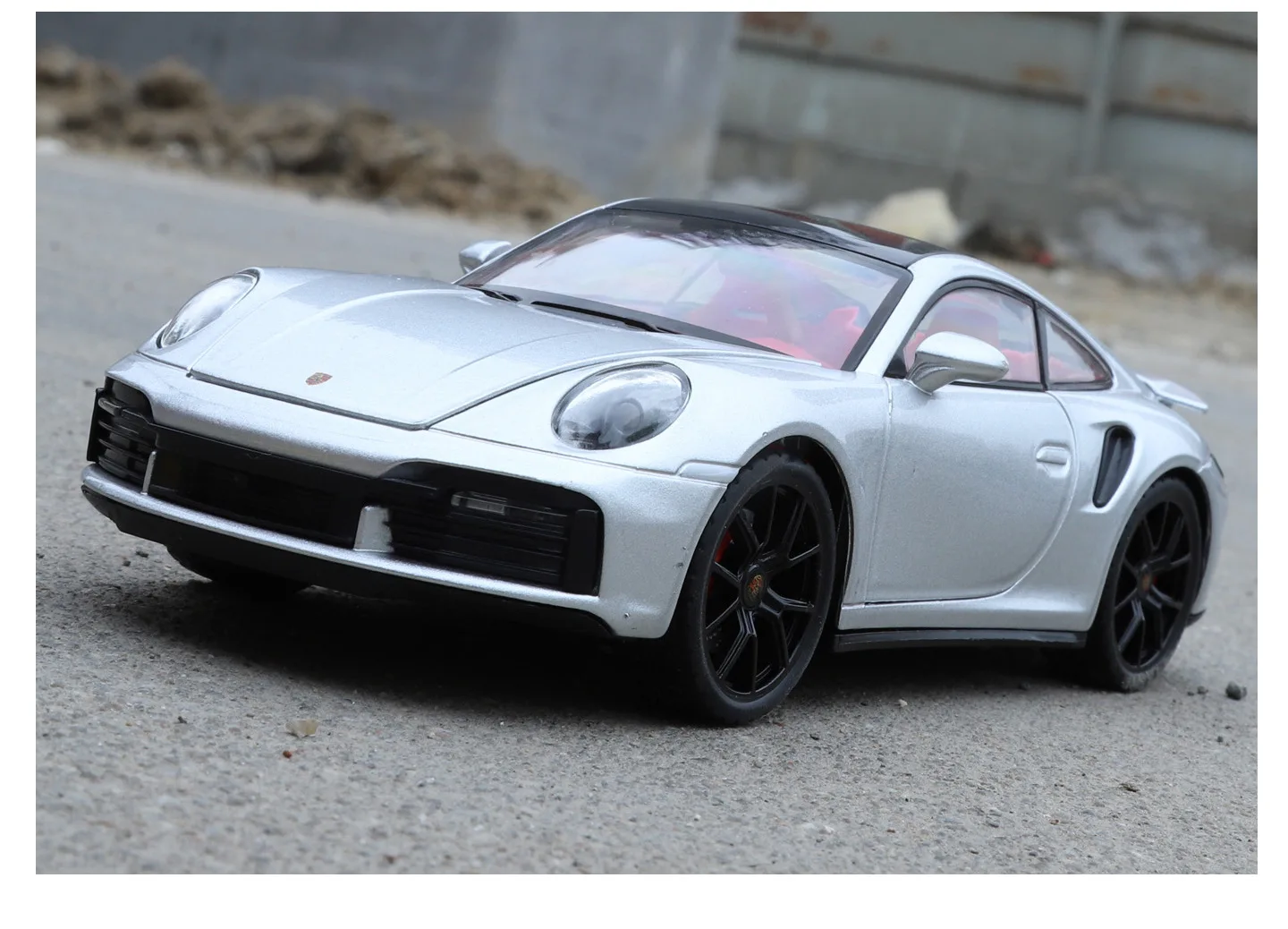 1:24 Porsche 911 992 Turbo S Legierung Sportwagen Modell Druckguss Metall Rennfahrzeug Auto Modell mit Simulation Sound und Licht Kinderspielzeug Geschenk – Detail 20