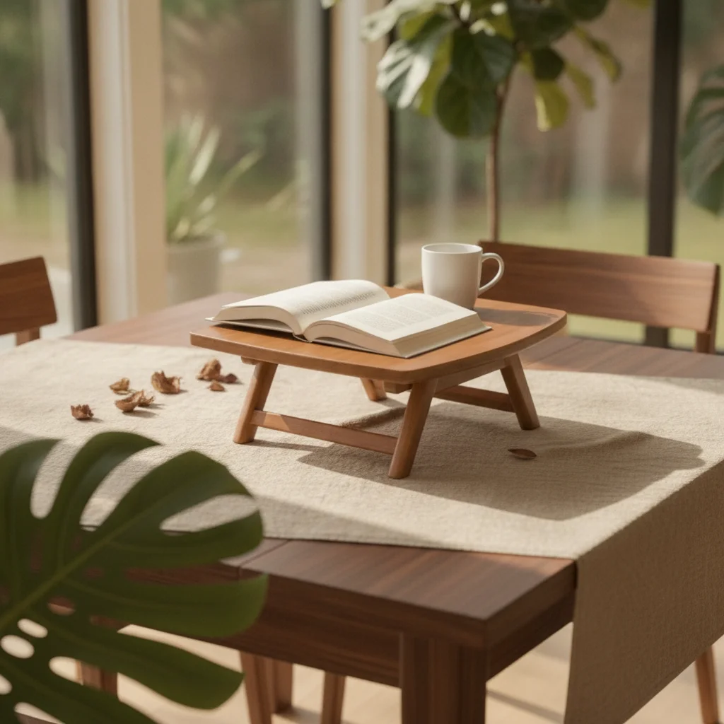 Folding Stool with Handle Space-Saving Stool with X-Shaped Frame Furniture Stable for Guests, Small Apartments, Kitchen