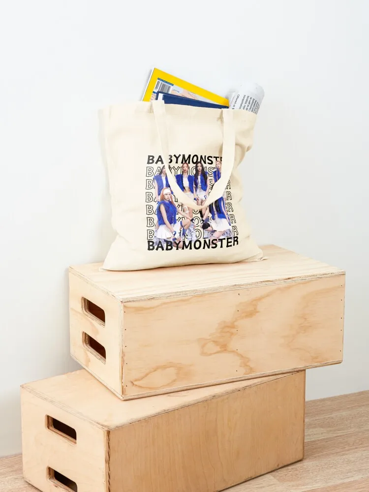 Babymonster (KPOP) Tote Bag Portable shopping bag shopping trolley bag Women's