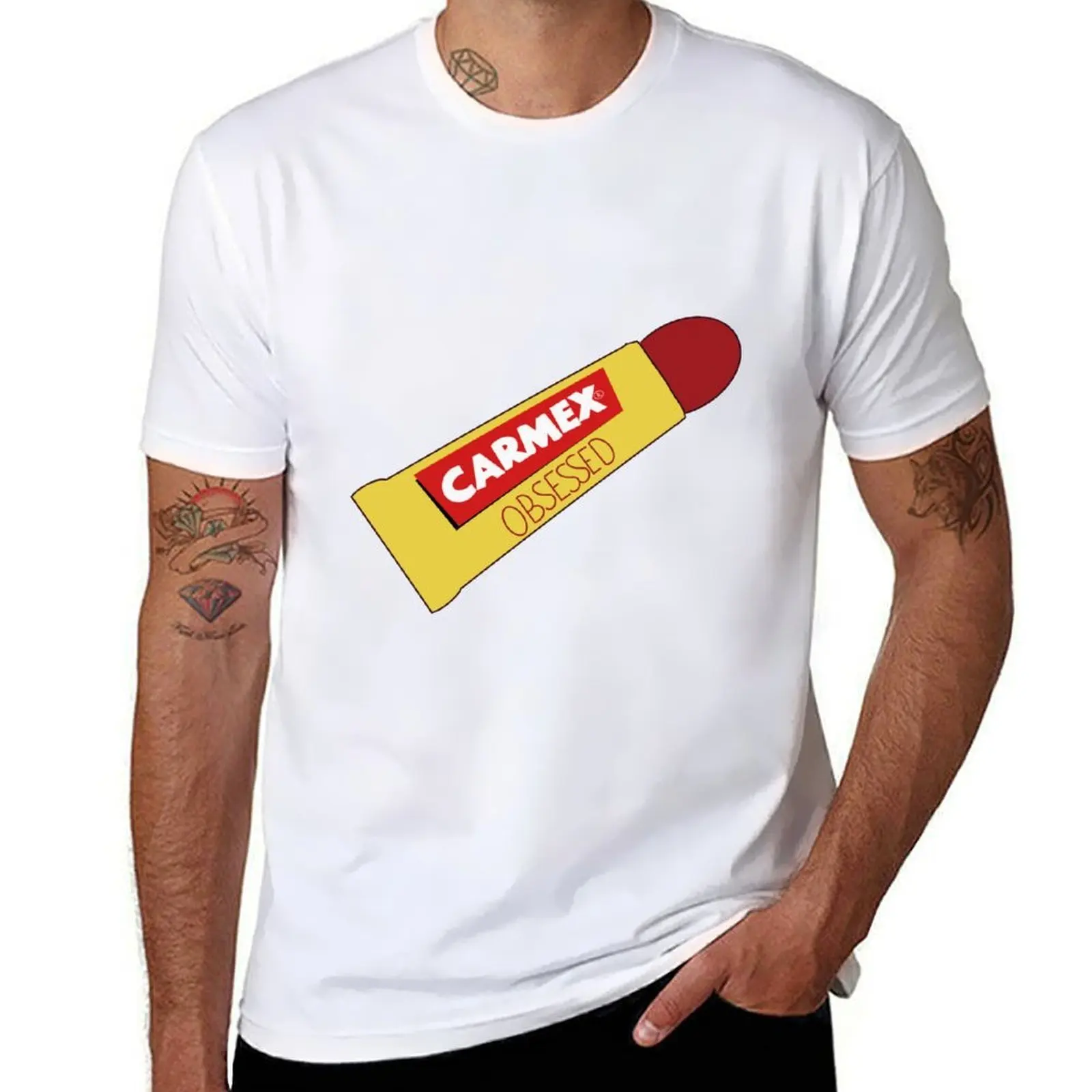 

Carmex chapstick T-Shirt cotton t shirts man 100% black cotton t-shirt plain for man package T-Shirt