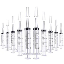 5/10/20pcs 20ML Large Plastic Syringe with Catheter Tip Cap and Cover Sterile Individual Wrap for Scientific Feeding Pets Oil