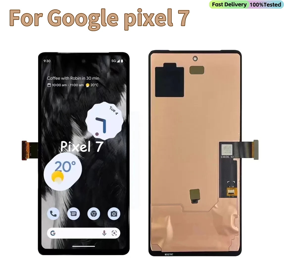 OLED For Pixel 7 GVU6C GQML3 Display 7A Screen Replacement For Google Pixel 7 Pro GP4BC GE2AE LCD Touch Digitizer no Frame