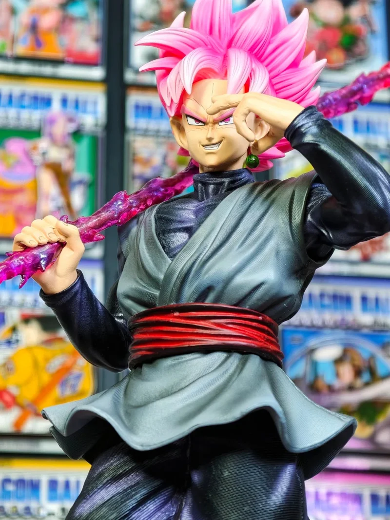 New Jt Statue 45cm Dragon Ball Z Zamasu Figure Led Base Black Goku Super Saiyan Action Figure Collection Model Toys Gift view 5