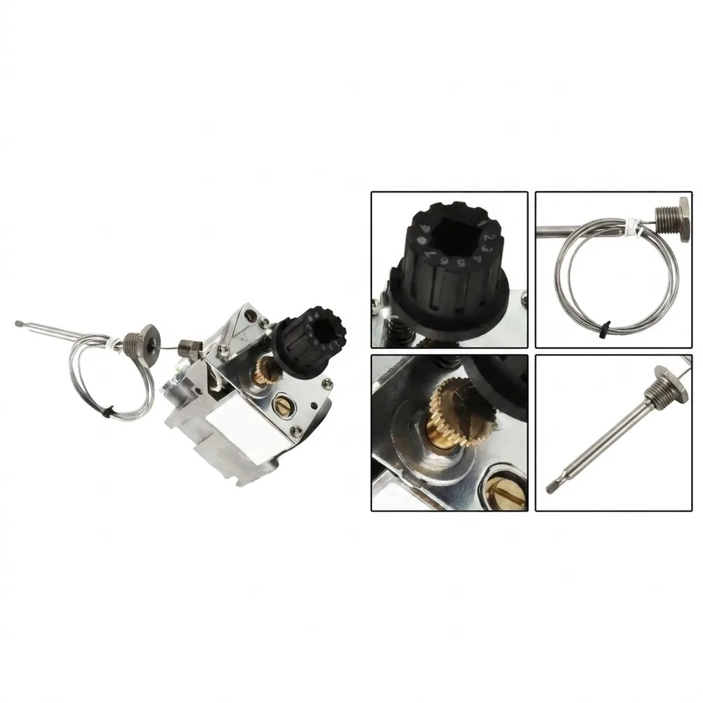 Sturdy Metal Gas Control Valve for 630 Gas Stoves 110 to 190 C Temperature Range With Dual NPT Interface 1/4 and 3/8 Inch