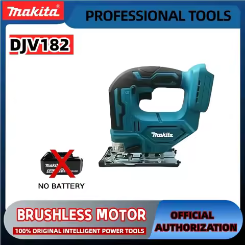 Makita DJV182Z Brushless 18V 340W Jigsaw Electric Jig with Saw Blade Cordless Barrel Handle Jigsaw without Battery DJV182