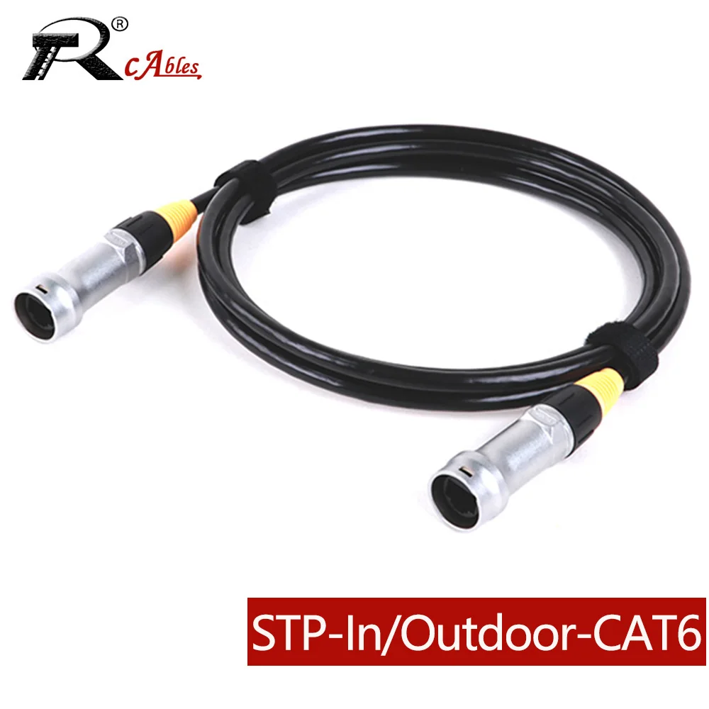 0.2M-100M STP Outdoor&Indoor CAT6 Waterproof RJ45 8P8C Panel Mount Female to Female Socket LAN Network Extension Shielded Cable