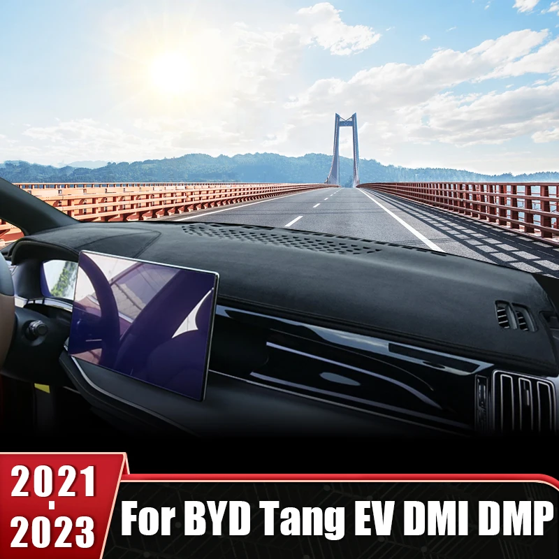 

For BYD Tang EV DM DM-i DM-p 2021 2022 2023 Car Dashboard Avoid Light Pad Instrument Desk Cover Mat Instrument Non-Slip Carpets