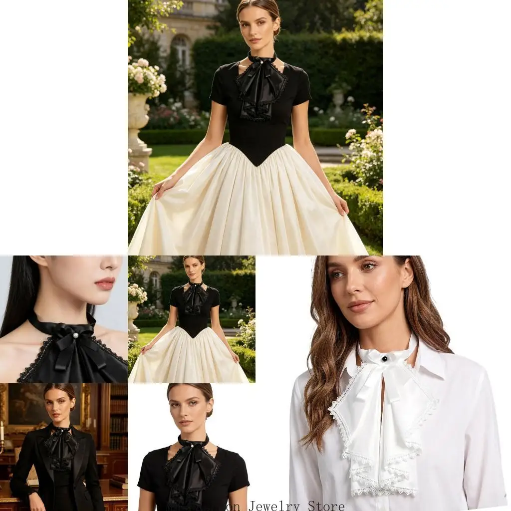 

Delicate Flouncing Collar Detachable Fashion Statement Piece For Stylish Outfits D0UB