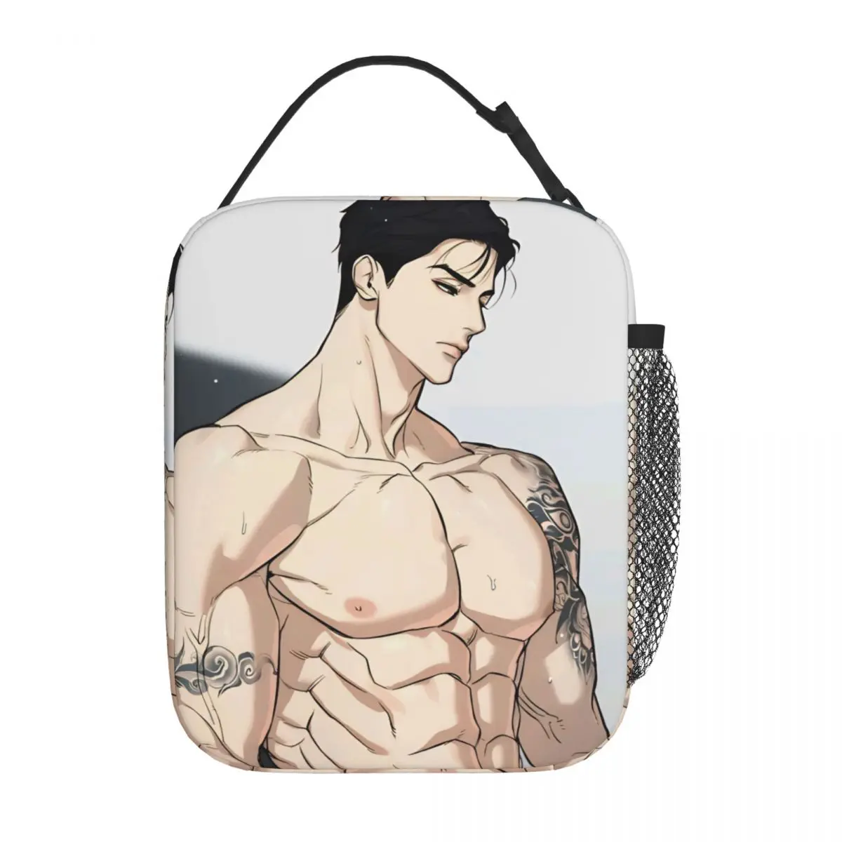 Joo Jaekyung Anime Isolierte Lunchtasche, tragbar, Yaoi, wiederverwendbar, Thermotasche, Tragetasche, Lunchbox, College-Reisen, Herren und Damen