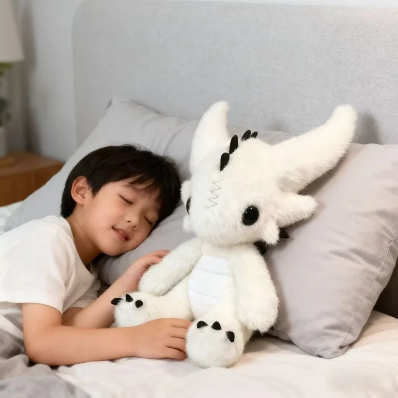 

Лидер продаж, плюшевая игрушка «Летающий маленький белый дракон», высокое качество, мягкая кукла для украшения комнаты, обнимающий сном-компаньон