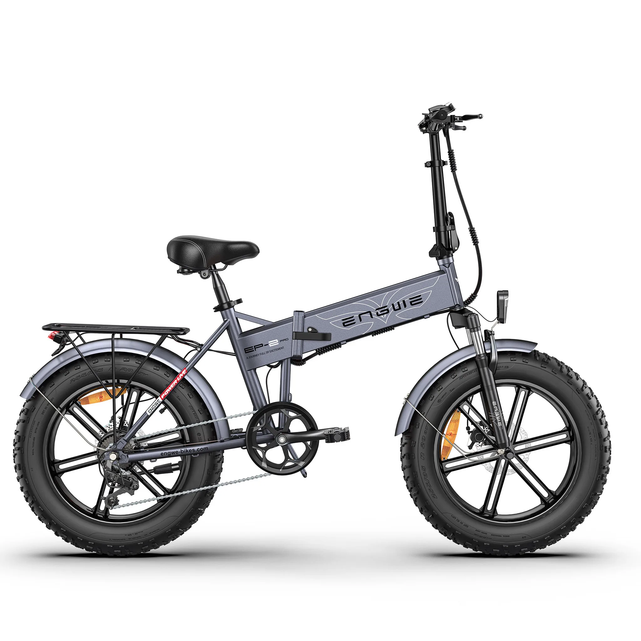 Engwe EP-2 BOOST, bicicletta elettrica, batteria da 48V 13Ah, modalità di assistenza con autonomia massima di 120 km, pneumatici larghi per tutti i tipi di terreno da 20 x 4,0 pollici, doppi freni a