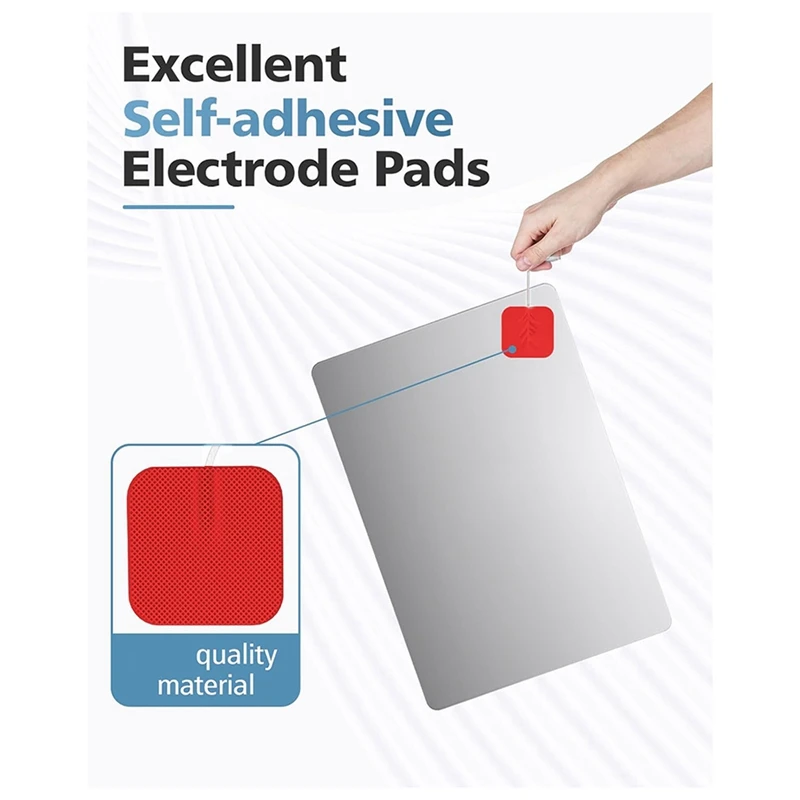 AT02-40PCS Value Pack TENS Unit Replacement Pads, Reusable Latex-Free Electrodes Pads Compatible With TENS Machine