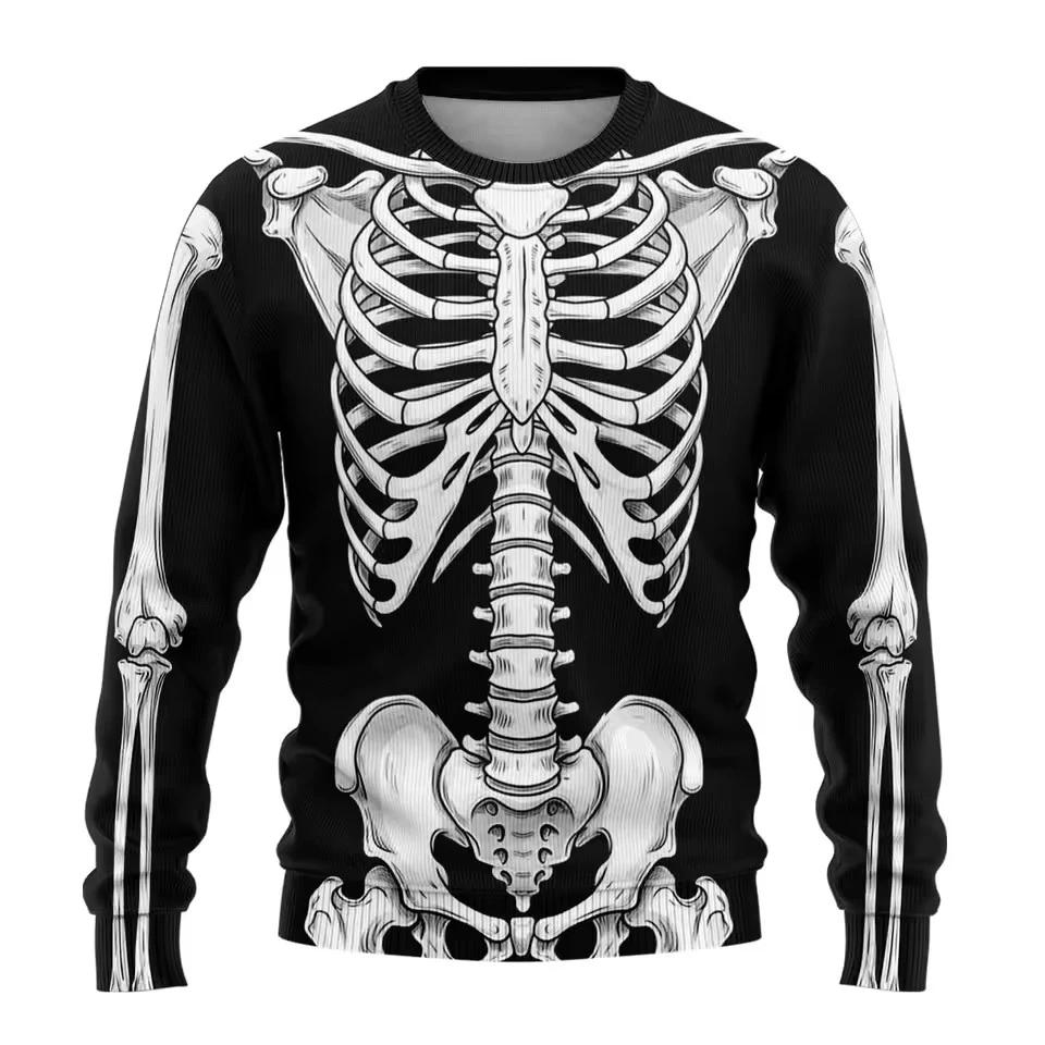 Halloween Sweaters For Men Clothing Spooky Pumpkin Crewneck Sweatshirts Unisex Pullovers Mens Hoodies Long Sleeve Funny Top Gift