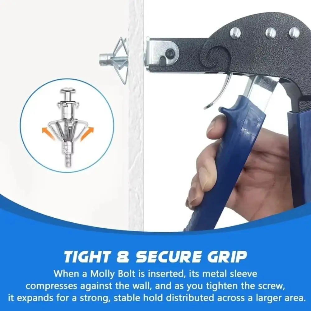 Plasterboard Fixing Hollow Wall Gecko Tool Premium Material High Strength Screw Bolt Tool M4 M6 M8 M10 Screw Bolt Durable