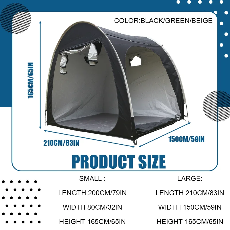 1 Pack Convenient Bike Storage Shed, Quick Shelter for Bike Enthusiasts, Yard Garden Bicycle Storage Tent House