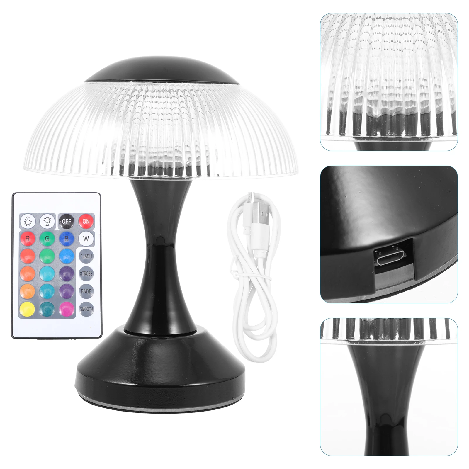 

1 set 1 Set Mushroom Shape Usb Charging Desk Lamp Small Decorative Table Light Touch Bedside Night Light For Home Party Use