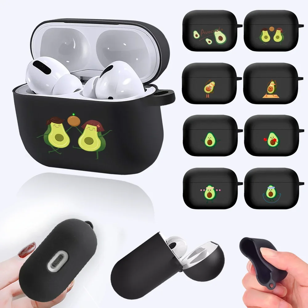 

Silicone Cases For Apple AirPods Pro A2084 A2083 Bluetooth Wireless Earphone Cover Avocado Pattern Charging Box Headphone Case