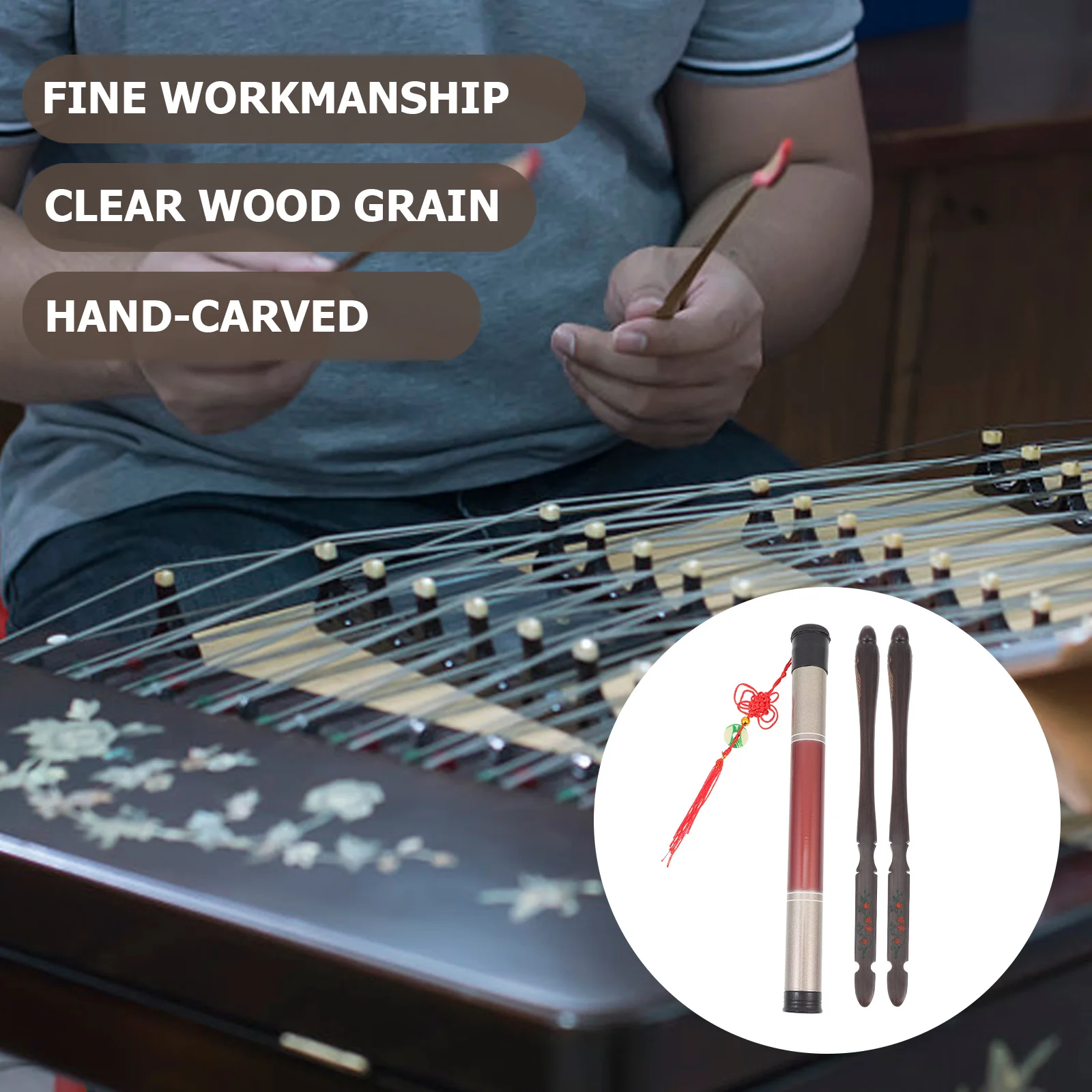 1 مجموعة قسط الأبنوس مطارق Dulcimer الملحقات الإبداعية براعة ممتازة مطارق Dulcimer أجزاء الآلات الموسيقية #3