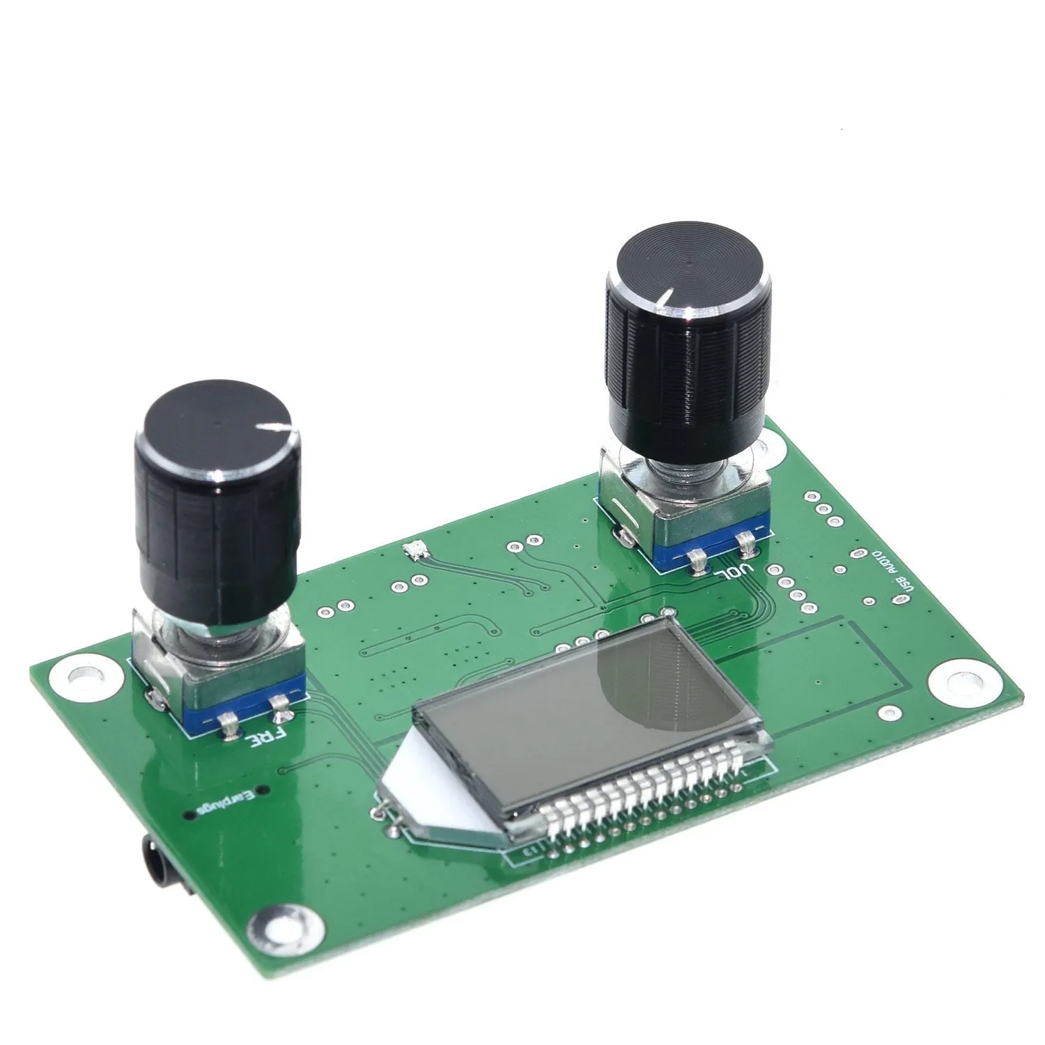 FM Radio Receiver Module Frequency Modulation Stereo Receiving PCB Circuit Board With Silencing LCD Display 3-5V LCD Module