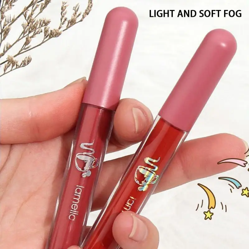 LAMEILA 1~6pcs Liquid Lipstick Lip Glaze Long Lasting Velvet Matte Lip Gloss Women Makeup Natural Long Lasting Lipstick