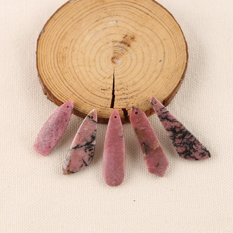 

B&F Rhodonite Earring Beads for Jewelry Making, Handmade Natural stones beads, Stones for jewelry Making Supplies