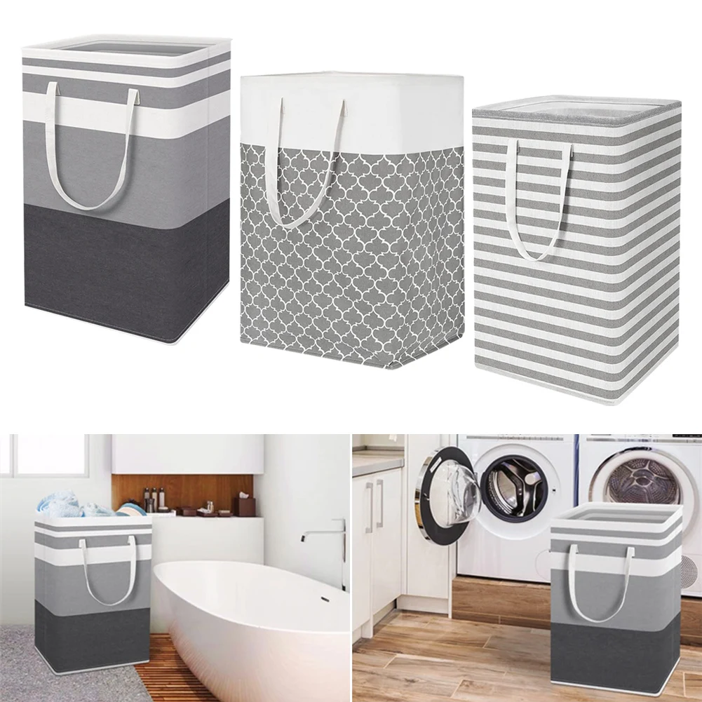 

75L Waterproof Fabric Laundry Storage Basket Simple Clothes Sundries Storage Box Foldable Bag Large Capacity Laundry Basket