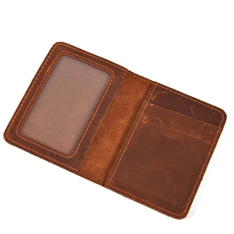 Women's Purses Genuine Leather Men's Wallet Simple Passport Cover Cowhide Men's Card Holder New Men's Coin Purse Cash Clip Women