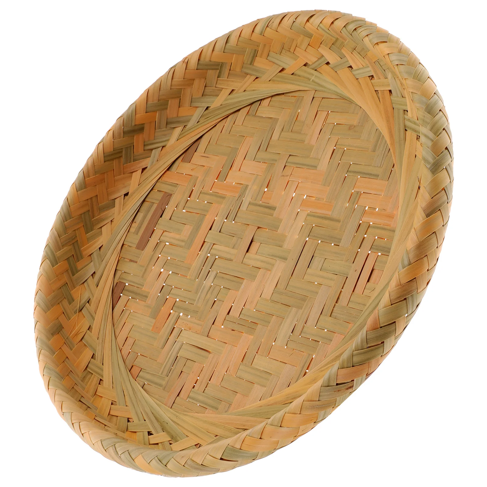 

Bamboo Bread Basket Dessert Tray Reusable Portable Snack Plate Fruit Tray Bamboo Serving Food Baskets Veggie Decorative