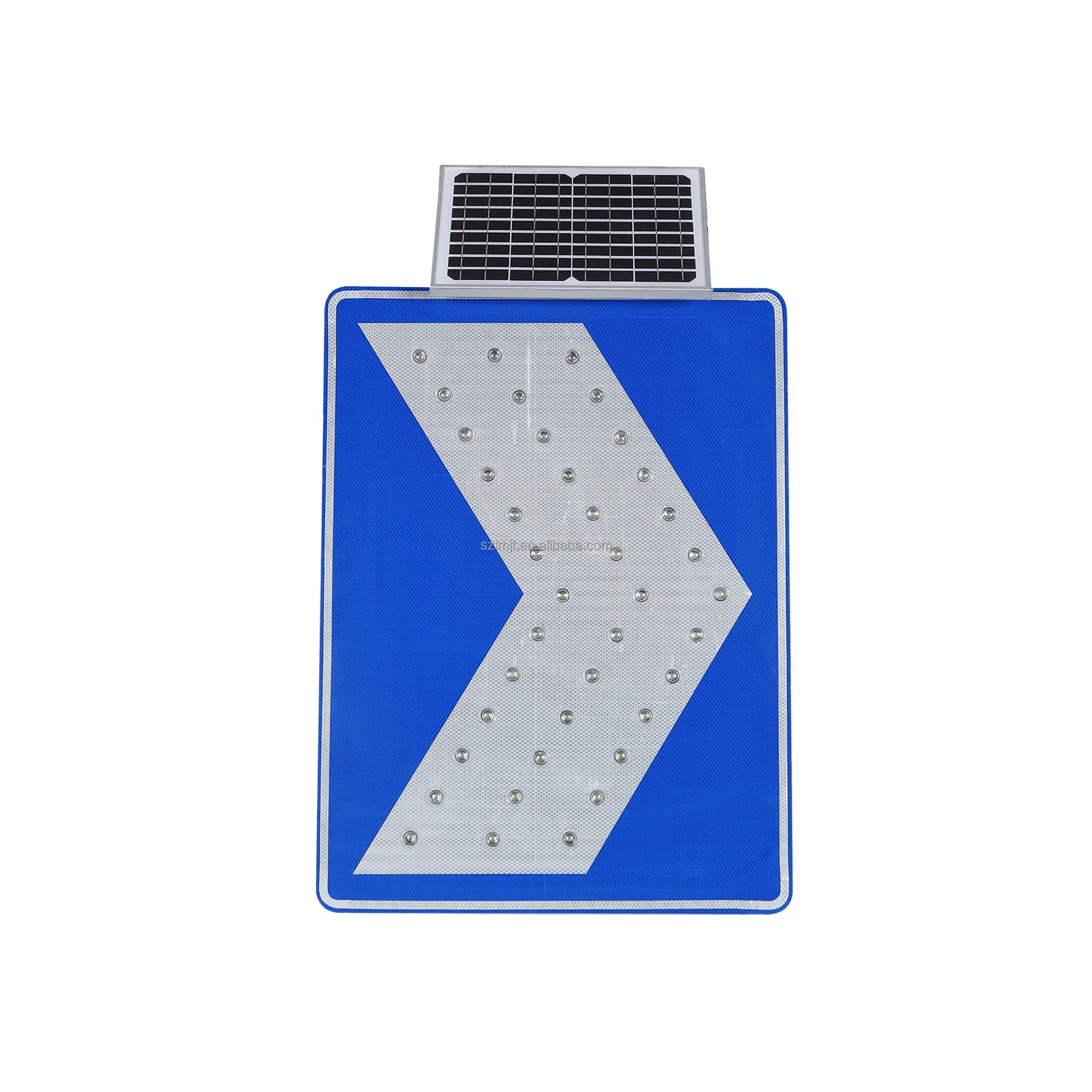 Factory Price Solar Powered LED Arrow Sign Directional Arrow Sign Chevron Guidance Road Signs Road Signage For Traffic Safety