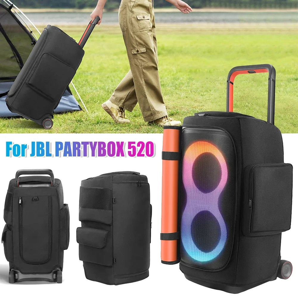 

Сумка для хранения JBL PARTYBOX 520, чехол для переноски динамика, застежка-молния, пылезащитный чехол для портативного динамика, двухсторонняя сумка для хранения динамика