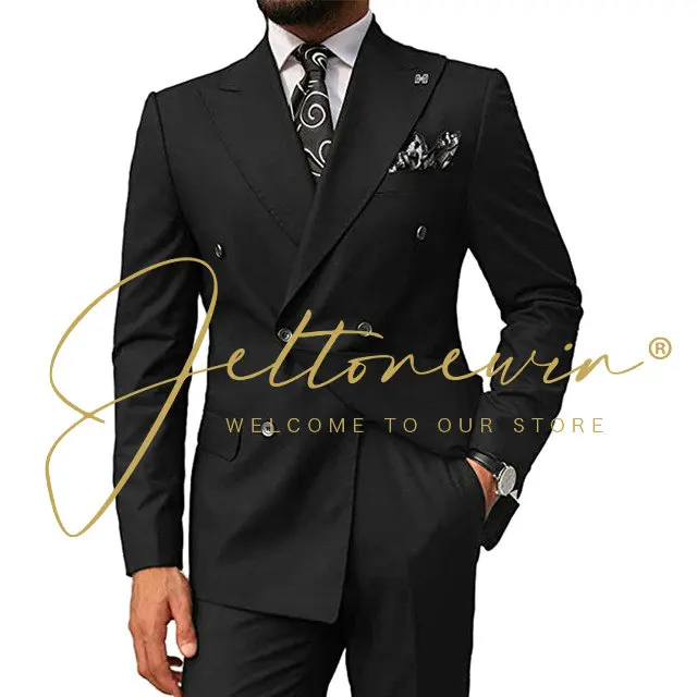 

Blazer Sets Masculino Mens Suits Jacket Pants Latest Designs Groom Tuxedos Formal Wedding Prom Best Man Set 2 Piece Costume