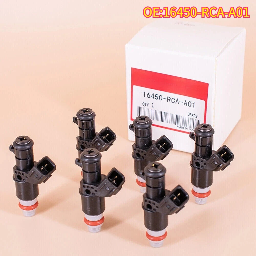 

High quality New For 6pcs 16450-RCA-A01 Fuel Injector For 12-15 Honda Civic 1.8L 1.5L FOR Odyssey 3.5L J35A7 J35Z8 V6
