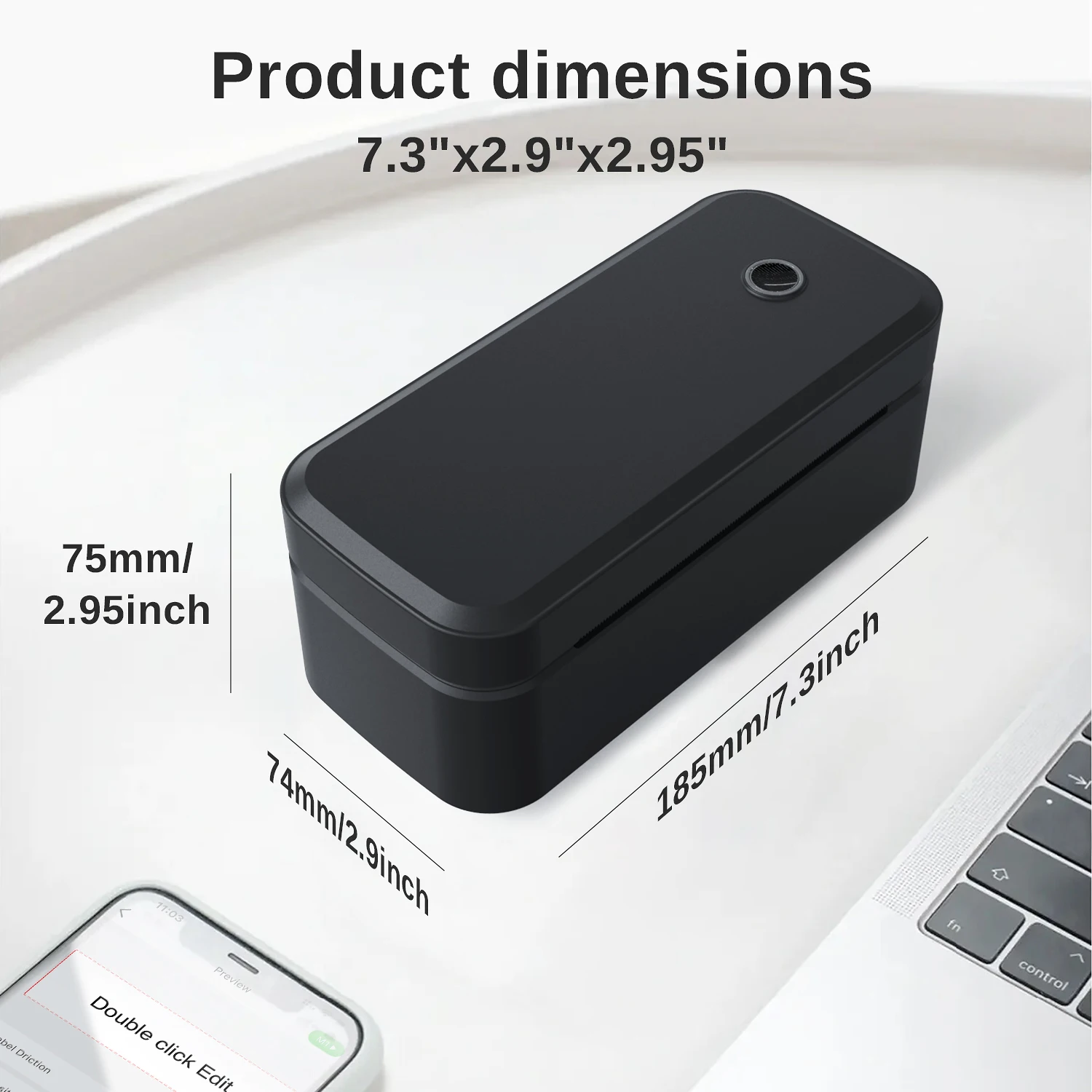 Portable HD Thermal Printer X4 Smart Bluetooth Wireless Small Shipping Label Printer Compatible With iPhone Android Mac Window