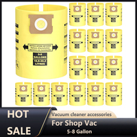 5-8 Gallon Wet Dry Vacuum Filter Bags Replacement For Shop Vac Bags Replace Part Type H #90671 9067100 9067133
