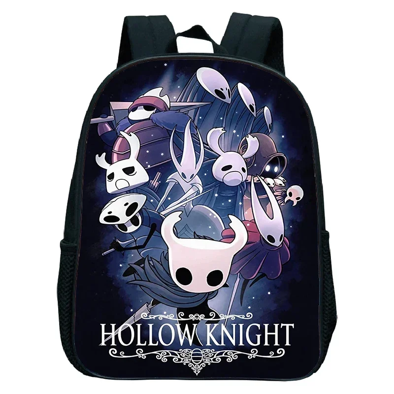 Hollow Knight Cartoon Backpack Kids Kindergarten School Bag Funny Anime Game Waterproof Backpacks for Preschool Boys and Girls