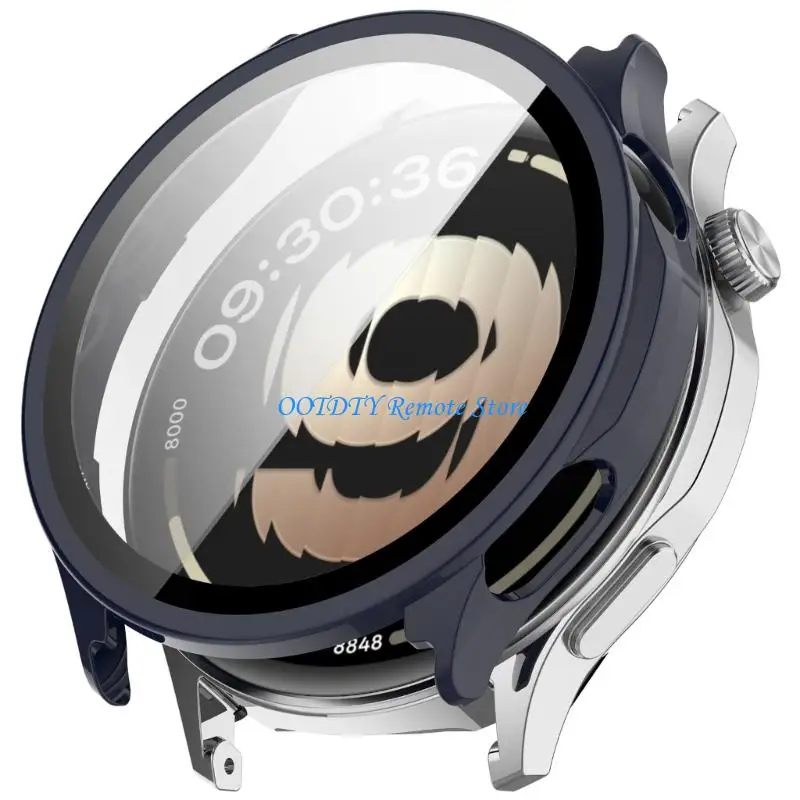 Custodia per orologio S Proteggi schermo in vetro temperato e paraurti protettivo per PC rigido Accessori per smartwatch