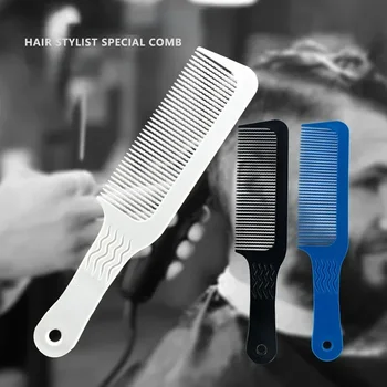 Professionele Platte Kop Knipkam Antistatische Haar Knipkam Grove Mannen Haar Knipborstel Salon Kapper Tondeuse Accessoires