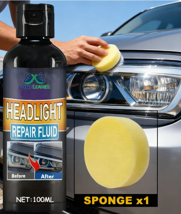 معجون احترافي لإصلاح المصابيح الأمامية للسيارة - مجموعة صيانة ضوء السيارة سهلة الاستخدام، واستعادة المصابيح الأمامية المؤكسدة والمصفرة والضبابية #2