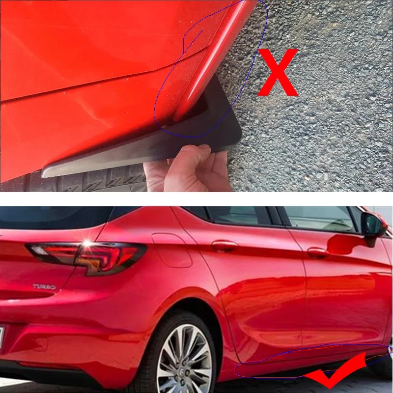 4 PCS Car Mud Flap For Opel Vauxhall Astra K GSi OPC 2016-2019 2018 Auto Mudguard Splash Guard Front Rear Fender Car Accessories