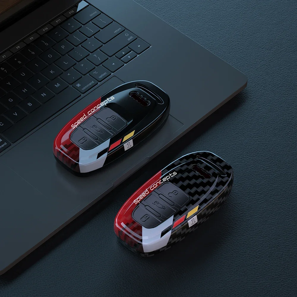 

Fashion Graffiti Car Key Case Cover For Audi A6 Remote Control Protector For Audi Full Series A6 A4 A7 Q5 A5 Car Key Shell Acces