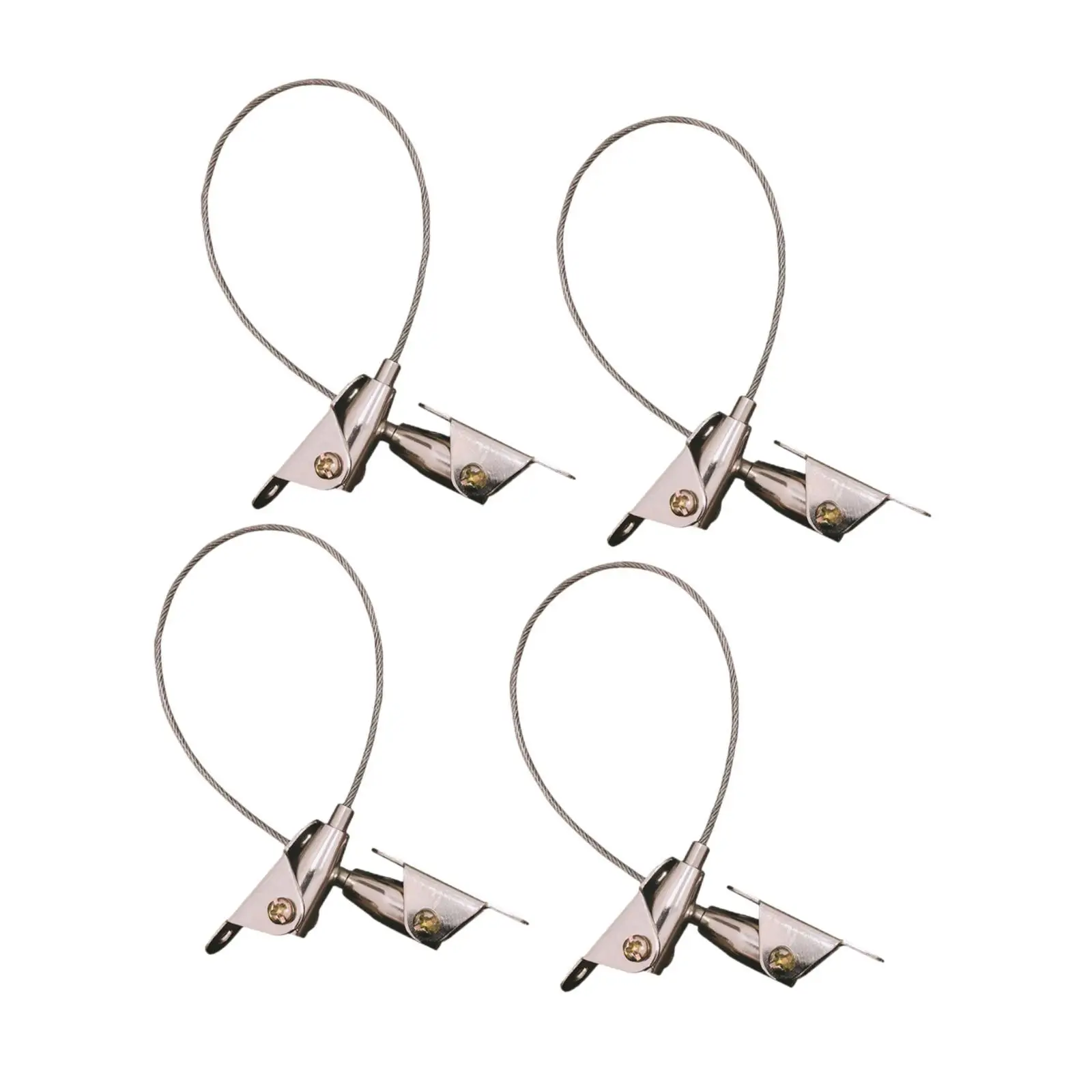 4x Furniture Anchors Wall Anchor for Child Proofing and Pet Fixing Anti Tip