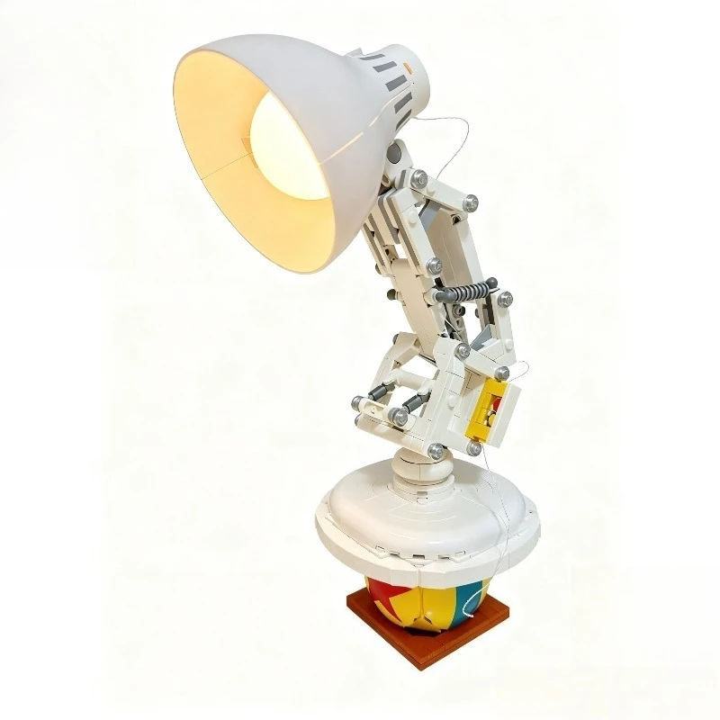 MINISO 613 قطعة أفكار 21357 ديزني لمبة مكتب اللبنات ديكور المنزل الطوب مجموعة لعب للطفل عيد الميلاد هدية عيد ميلاد