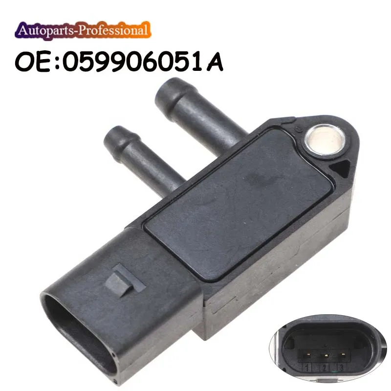 DPF Exhaust Pressure Sensor 059906051A 0281006006 For Audi Q5 Q7 A7 S4 A8 S8 D4 4H VW Seat Leon Porsche Cayenne Skoda A6 A4 A5