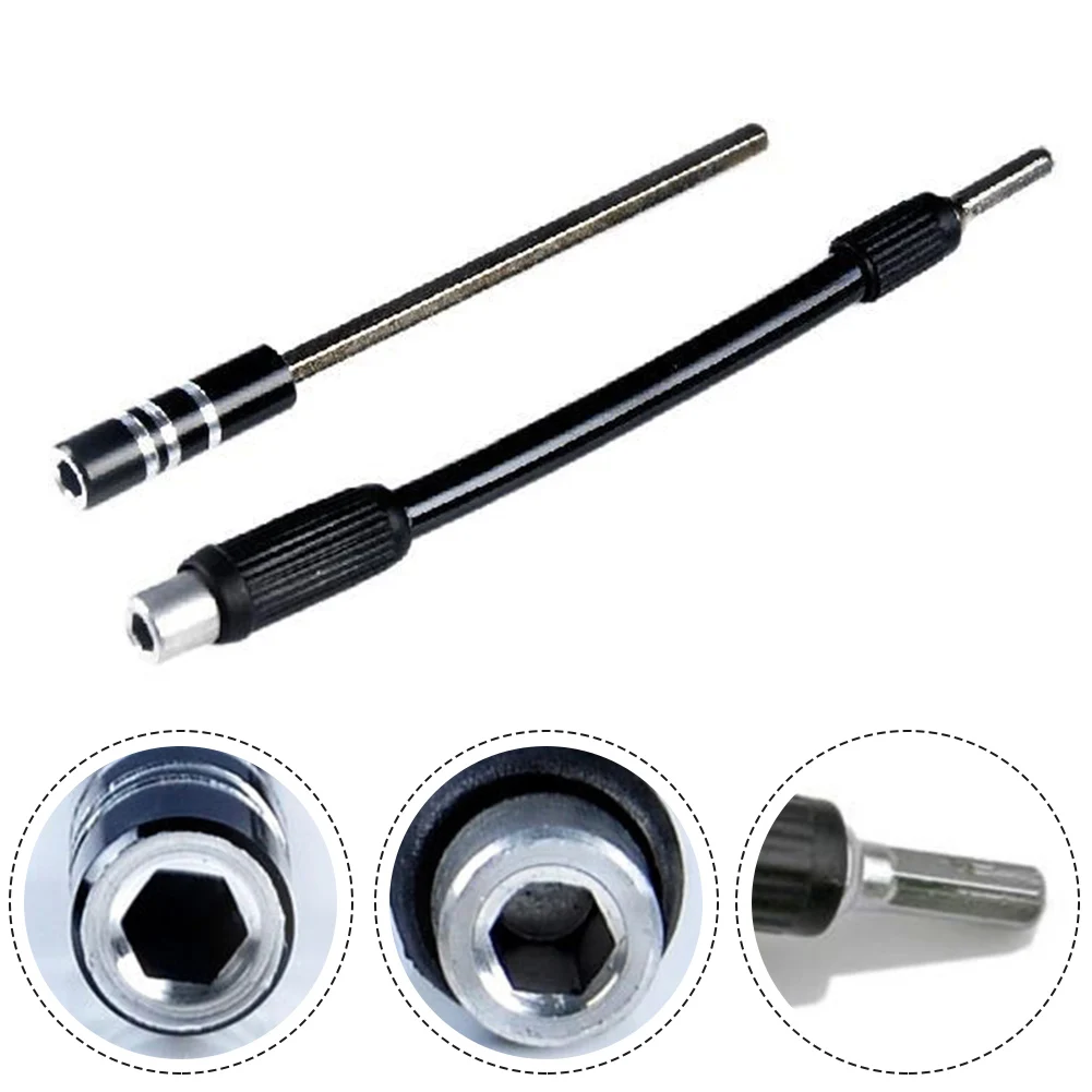 Barra de Extensão Estendida Flexível Bendable Suporte de Bit de Chave de Fenda Eixo Magnético mm Hex Drive Drill Bit Extension Rod
