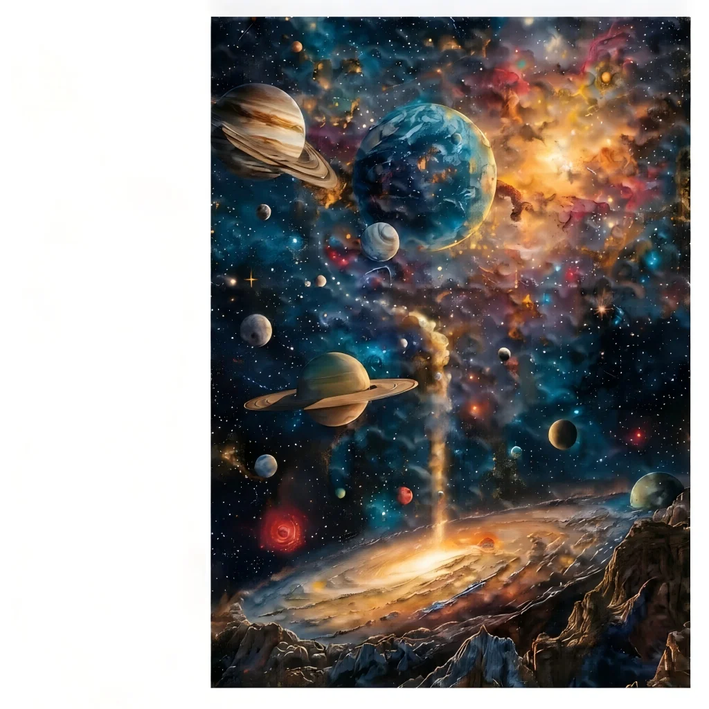 Jigsaw Puzzle Adult - Puzzle Jigsaw Galaksi Kosmik, Jalan Paris