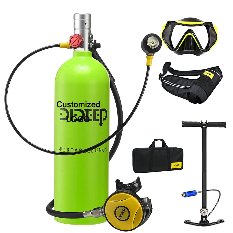 

200 Bar Scuba Tank 15-20Minutes Carbon Fiber 1L Diving Equipment Underwater Outdoorair