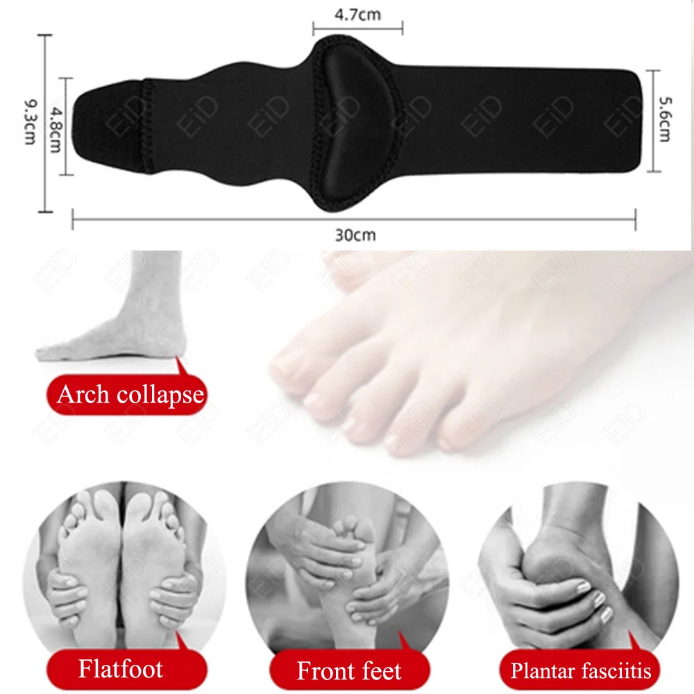 Silikon-Gel-Fußsohlenbandage, Fußgewölbe-Sportpolster, Unterstützung bei Plattfüßen, orthopädisches Polster, Fußvalgus-Sohlenpolster für Hallux-Valgus-Korrektur – Detail 11