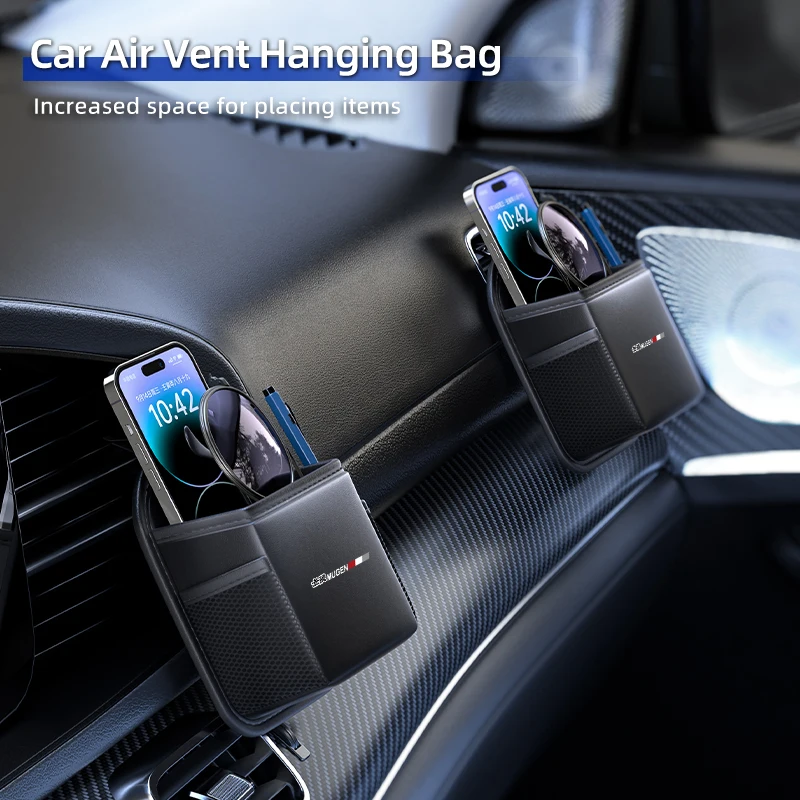 

Car Organizer Bag Air Vent Storage Package For Honda Mugen Civic TYPE-R Accord Legend Stream Fit Jazz CRV BRV HRV Insight Pilot